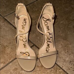 Sam Edelman Women's Beige Strappy Heels